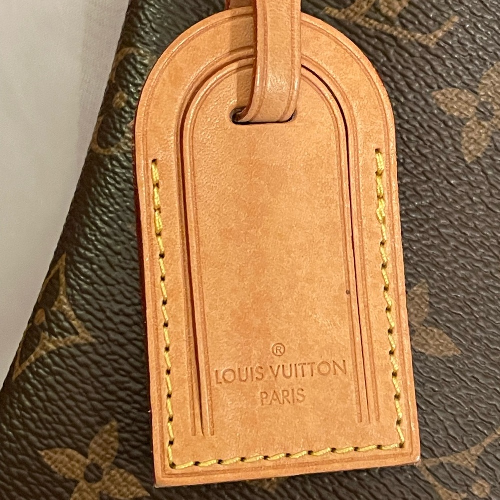 Louis Vuitton Brown Monogram Canvas Shoulder Bag with Natural Vachetta Trim - Picture 6 of 8